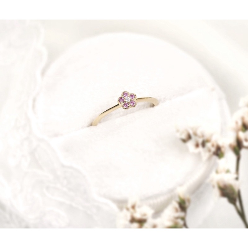 แหวนทองประจำวันเกิด แหวนเพชรแท้ แหวนพลอยแท้ แหวนดอกไม้น่ารัก