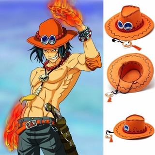 หมวกเอส สีส้มจากวันพีช (One piece) ขนาด 58-60 ซม.