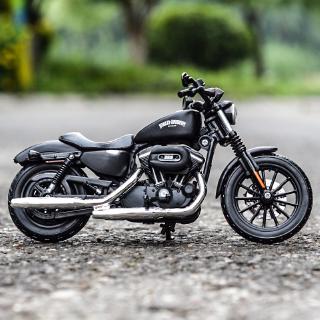 โมเดลรถจักรยานยนต์ Maisto 1:12 Harley Davidson 2014 Sportster Iron 883 ของเล่น ของสะสม