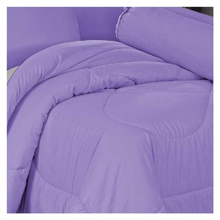 ชุดผ้าปูที่นอน 6 ฟุต 5 ชิ้น FROLINA MICROTEX สีม่วง BEDDING SET FROLINA MICROTEX K5 VIOLET