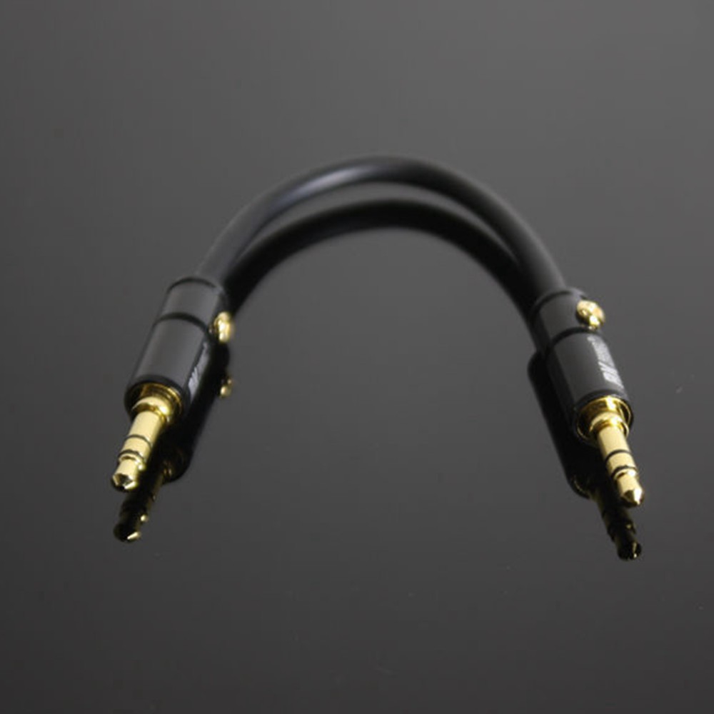 15CM AUX Cable 3.5mm Male to Male silver plate braided Stereo Audio Cable For Walnut F1 Amplifier V2