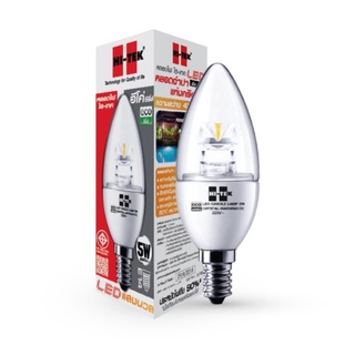 HI-TEK หลอดจำปาแท่งคริสตัล LED ECO Series ขั้วเกลียว E14