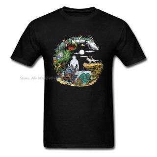 เสื้อยืด พิมพ์ลายอนิเมะ Forever And Ever Spirited Away Totoro No Face Mononoke หรูหรา