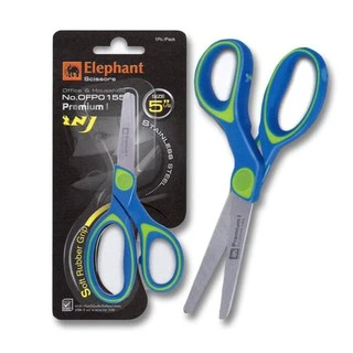 กรรไกร ตราช้าง ด้ามสีฟ้า Elephant Premium