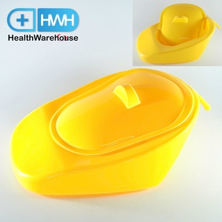 หม้อนอนพลาสติก กระดูก หลังหัก (สีเหลือง) Adult Bedpan Plastic Bedpan (Yellow)