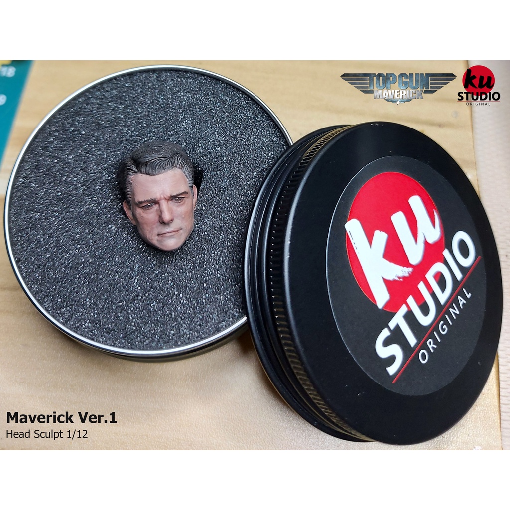 Top Gun Maverick Ver.1 Head Sculpt 1/12 Top Gun Maverick