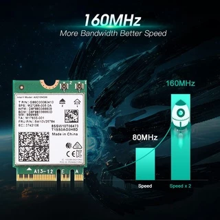 ส่งทันที - การ์ดไวไฟ Intel AX210 008 WiFi 6E สำหรับ Notebook/PC อัพเกรด AX200 Bluetooth 5.3 ประกัน 1 ปี