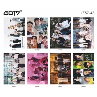 Got7 TREASURE TWICE สติกเกอร์โปสเตอร์ สําหรับติดตกแต่งผนังบ้าน อัลบั้มรูปภาพ 8 ชิ้น ต่อชุด