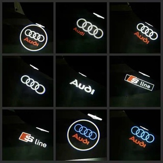 หลอดไฟโปรเจคเตอร์ Led โลโก้เลเซอร์สําหรับ Audi A3 A5 A7 Q3 Q5 Q7 A6L A4L Tt Rs Sline 2 ชิ้น