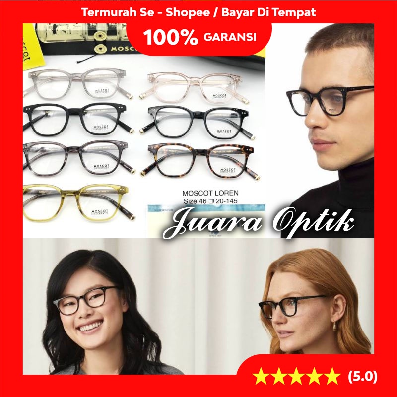 MOSCOT LOREN Mens ANTI-RADIATION GLASSES - ฟิล์มกระจก MOSCOT VINTAGE SUPER QUALITY