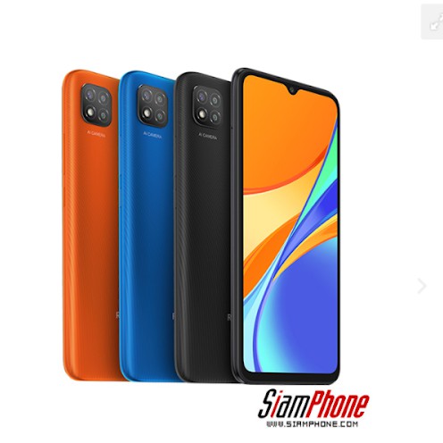 สมาร์ทโฟน Redmi 9C มีสีให้เลือก (Colors) : Black, Blue, Orange