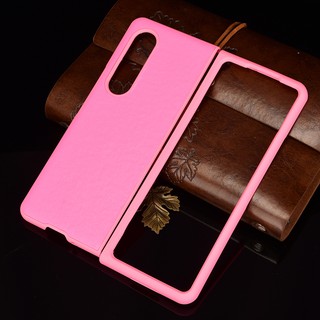 เคสโทรศัพท์มือถือแบบพับได้พับได้สีพื้นสําหรับ Samsung Galaxy Z Fold 3 Z Flip 3 Macaron