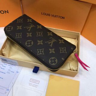 กระเป๋าตังใบยาว Louis Vuitton hi-end หนังเเท้ พร้อมส่ง งานสวยหนังเกรดเทพ