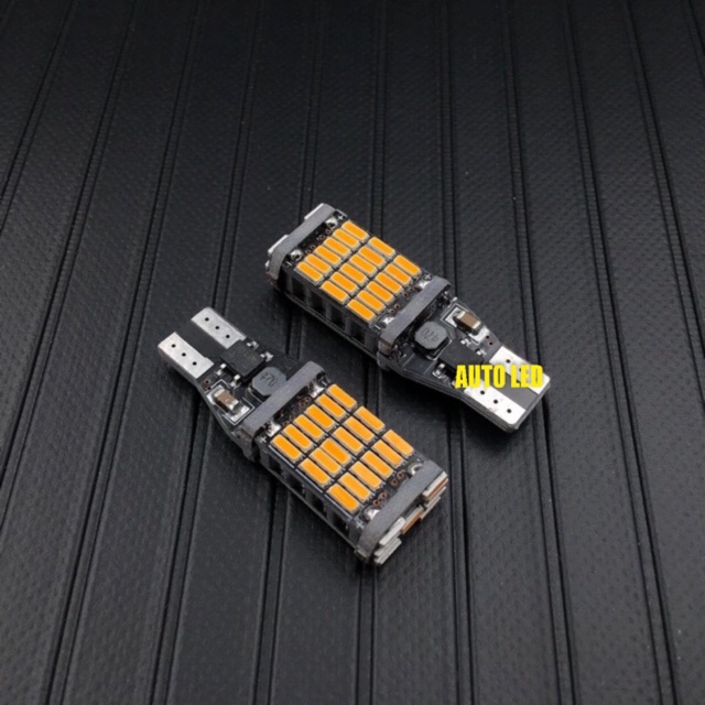T15 Led T10 W6W Super Bright 45 SMD 4014 ไฟ LED ย้อนกลับ 2 ชิ้นคู่ A00101