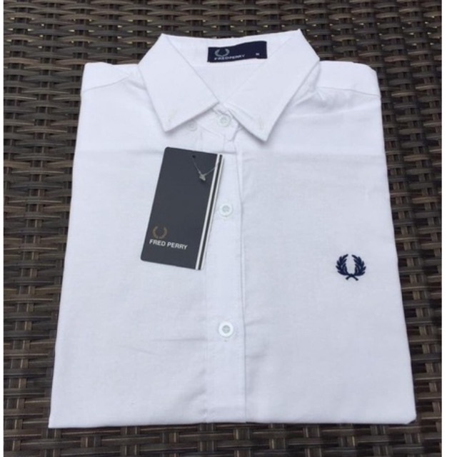 เสื้อเชิ้ตแขนยาว สีขาว ผ้าออคฟอร์ด #สินค้าตรงปก