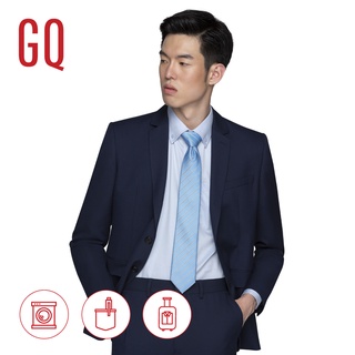 GQ Essential Suit สูทผู้ชายทรงปกติ รุ่น TR Tailored Fit สีกรมท่า