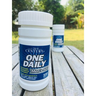 One Daily, Mens 50+ Multivitamin Multimineral 100 เม็ด (21st Century) วิตามินรวม ผู้ชายวัย 50 ปีขึ้นไป