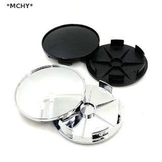 Mchy สติกเกอร์กันฝุ่น 68 มม. สีดํา สําหรับติดขอบดุมล้อรถยนต์