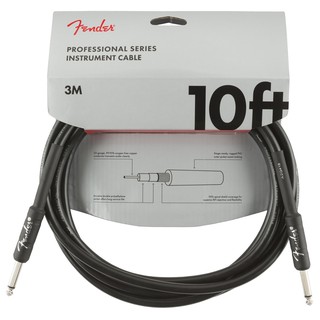 Fender® สายแจ็คกีตาร์ 3 เมตร หัวตรง/หัวตรง ของแท้  รุ่น Pro Series (3M/10FT Instrument Cable / Straight-Straight)