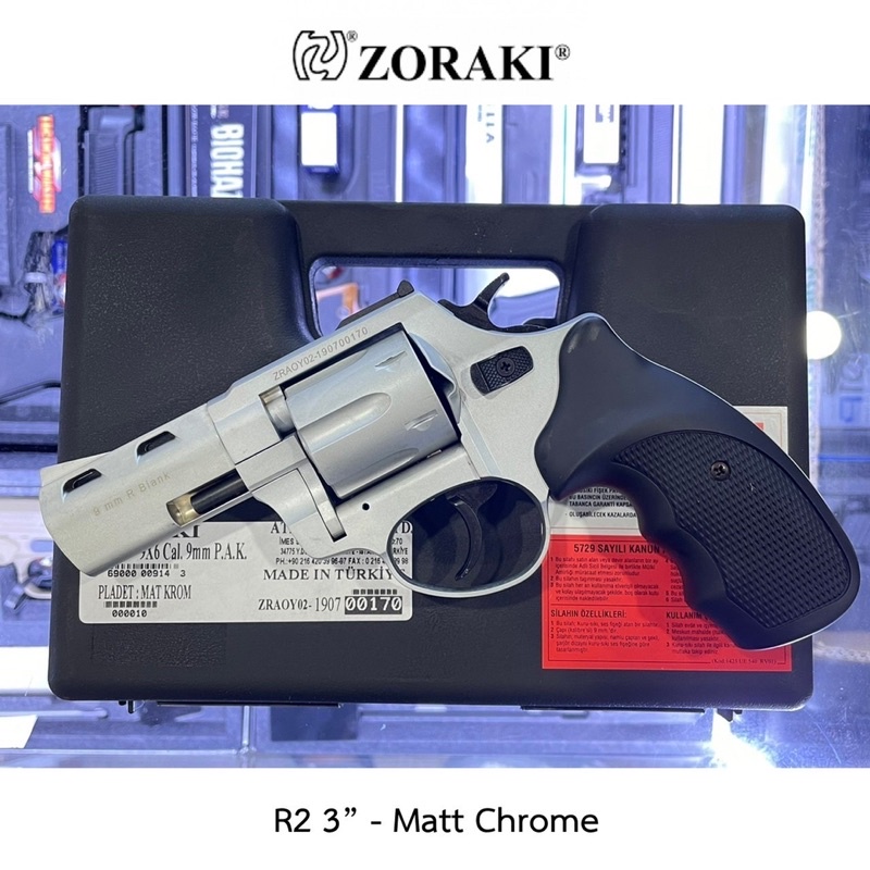Blank Zoraki à¹‚à¸¡à¹ˆR1,R2-TD 9mm P.A.K. à¹€à¸ªà¸µà¸¢à¸‡à¹€à¸›à¸¥à¹ˆà ...