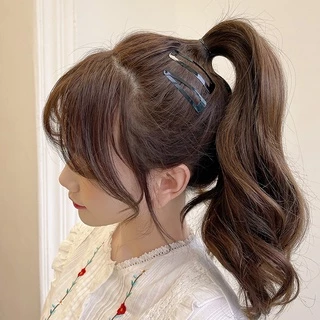 กิ๊บติดผม โลหะผสม สีดํา ยอดนิยม เครื่องประดับ สําหรับผู้หญิง จํานวน 10 ชิ้น ต่อชุด