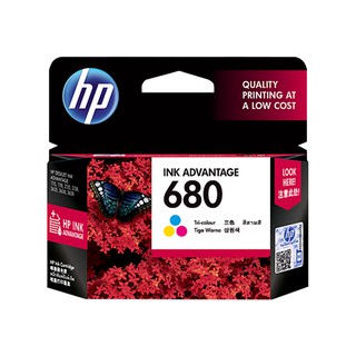 HP Ink Advantage Original HP Ink Cartridge หมึกพิมพ์อิงค์เจ็ทแท้เอชพี 680 Tri-colour สีสามสี