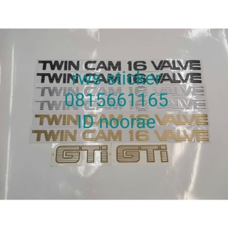 สติ๊กเกอร์ดั่งเดิมข้างประตู TWIN CAM 16 VAVLE  1ชุด มี2ชิ้น