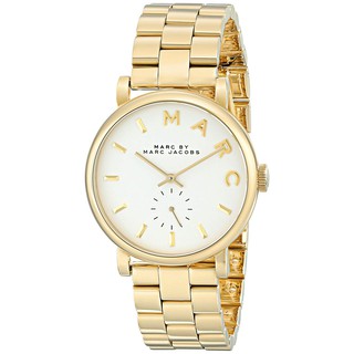 Marc by Marc Jacobs White Dial Gold-tone Ladies Watch MBM3243 - นาฬิกาแบรนด์เนมแท้ 100% QS-MJ-06