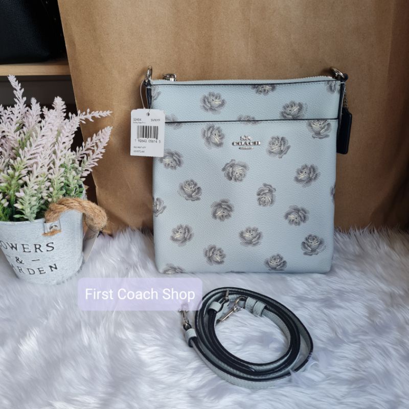 COACH 32454 กระเป๋าสะพายข้าง พิมพ์ลายดอกกุหลาบ KITT MESSENGER CROSSBODY WITH ROSE PRINT (ROSE PRINT)