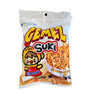 GEMEZ SUKI NOODLE SNACK SOY SAUCE AND CHICKEN FLAVOR 30G (3ซอง/ห่อ)