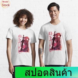 Illicit เสื้อยืดยอดนิยม Genshin Impact | Diluc "Darknight Hero" Essential T-Shirt Popular T-shirts