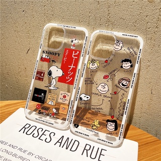Snoopy เคส OPPO Reno7Z Reno7 Pro Soft TPU Case Reno5 Pro เคสโทรศัพท์ Reno6Z R11S R15 Reno2F R17 Pro Phone Cover