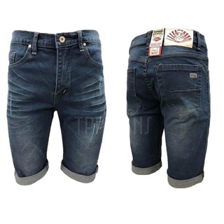 Mens Shorts TW Blue Denim กางเกงยีนส์ขาสั้นชายบลูฟอก ผ้ายืดเป้าซิป Size 28-36 รับชำระปลายทาง