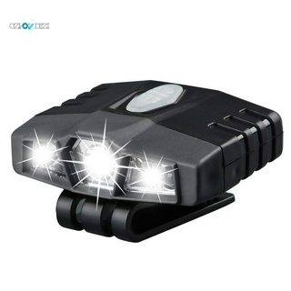 ไฟฉายติดหมวก กันน้ำ แบบชาร์จไฟ 150 Lumens