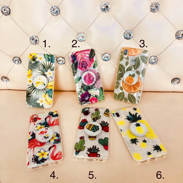 เคสสีสดใสกันกระแทก 3ชั้นตั้งได้ Vivo V9🌿OPPO F7💐SumsungA6(2018)/A6Plus/J8/J6(2018)/Y5prime(2018)