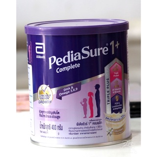 Pedia Sure Complete พีเดียชัวร์1+ คอมพลีท สำหรับ เด็กอายุตั้งแต่ 1 ปีขึ้นไป ขนาด 400 กรัม 1 กระป๋อง