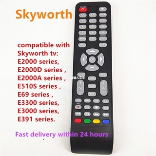 Skyworth รีโมตคอนโทรล สําหรับสมาร์ททีวี 24E3A11G 32E3A11G 40E3A11G 32E2000 40E2000 43E2000 43E2000 55E2000 E2000 series E2000D series E2000A series E51