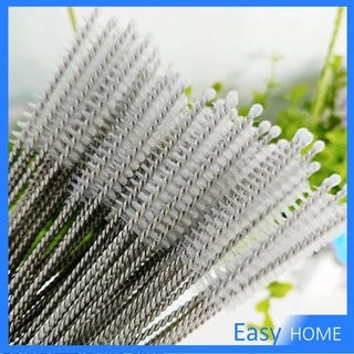 ขนไนล่อน ไม่ทำให้เป็นรอย แปรงล้างหลอดดูด จุกนม Stainless steel soft straw straw brush