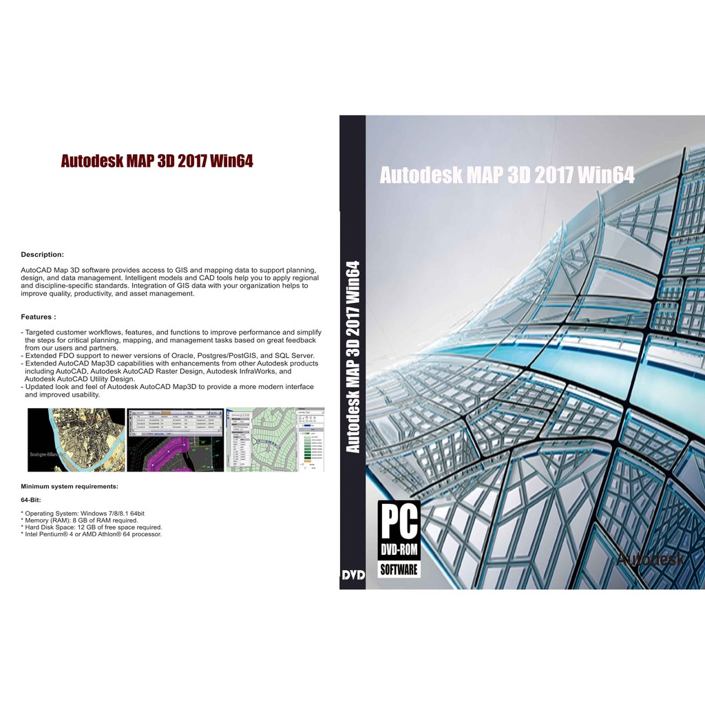 แผนที่ 3D 2017 Win64