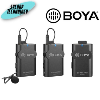 BOYA BY-WM4 PRO-K2 WIRELESS MICROPHONE (ไมค์หนีบปกเสื้อ WIRELESS แบบคู่)