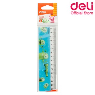 Deli G01002 Ruler ไม้บรรทัดแฟนซีสุดน่ารัก ขนาด 15 เซนติเมตร จำนวน 1 อัน