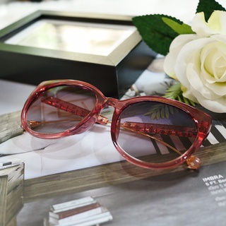 🕶 แว่นตากันแดด สุดชิค แว่นตา GAMT กรอบ สีแดงใส เลนส์ สีนำ้เงินไล่เฉด