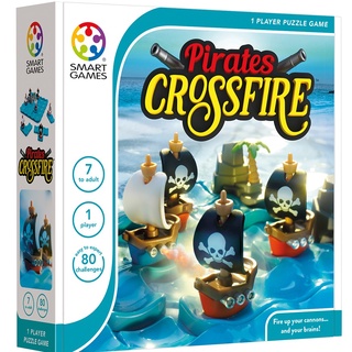 SMART GAMES, Pirates Crossfire ของเล่นฝึกสมอง เสริมเชาว์ สำหรับเด็ก 7 ปีขึ้นไป ลิขสิทธิ์แท้ จากเบลเยียม ตัวแทนในไทย