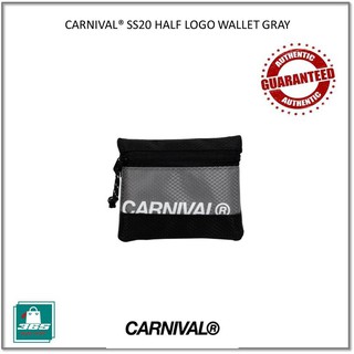 CARNIVAL SS20 HALF LOGO WALLET GREY กระเป๋า คาร์นิวัล ใบเล็ก ราคาถูก ราคาส่ง