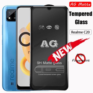 Ag ฟิล์มกระจกนิรภัยกันรอยหน้าจอ เนื้อแมตต์ สําหรับ Realme C25 C25s C21 C21y C20 C11 2021 2020 C17 7i C15 C12