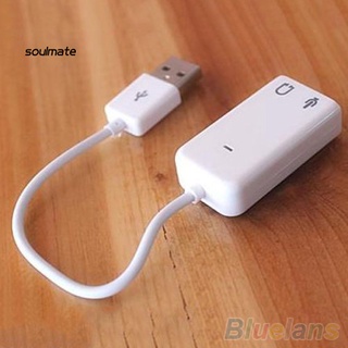 J_อะแดปเตอร์การ์ดเสียงภายนอก USB 2.0 3D เสมือนจริง 7.1 ช่อง สําหรับ PC เดสก์ท็อป