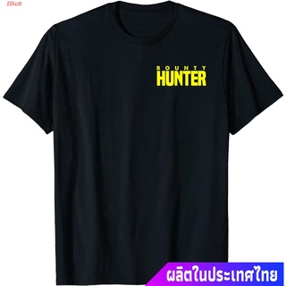 เสื้อยืดครอปIllicit Bounty Hunterเสื้อยืดแขนสั้น Bounty Hunter Fugitive Recovery Agent Bail Bondsman Duty T-Shirt Bounty