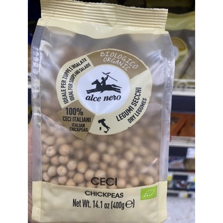 ถั่วลูกไก่ ออร์แกนิค ( ตรา อัลเซ เนโร ) 400g. Organic Chickpeas ( Alce Nero Brand )