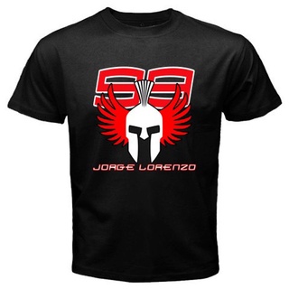 ขายดี เสื้อยืด พิมพ์ลาย Jorge Lorenzo Land 99 Spartan Moto Gp สีดํา เข้ากับทุกการแต่งกาย สไตล์คลาสสิก สําหรับผู้ชาย LNfe