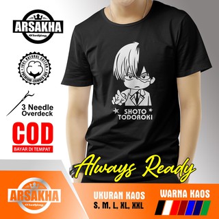 เสื้อยืด พิมพ์ลาย My HERO ACADEMIA BOKU NO HERO SHOTO TODOROKI สําหรับผู้ชาย